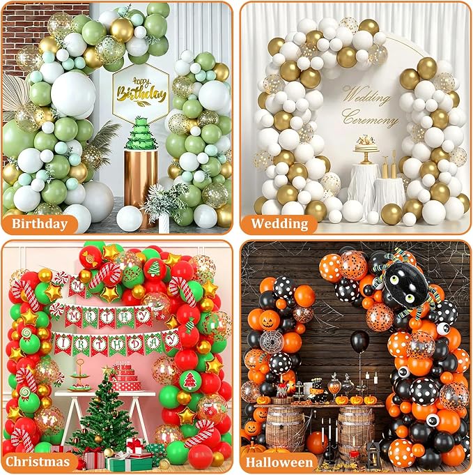 Bazen Balloon Arch Stand Kits Gold 8.2FT&5FT Half Arch Backdrop Stand | Balloon - Image 6