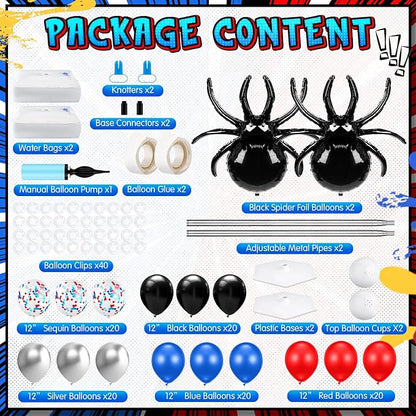 Kasyat 2 Sets Spider Party Balloon Column Stand Kit - Image 2