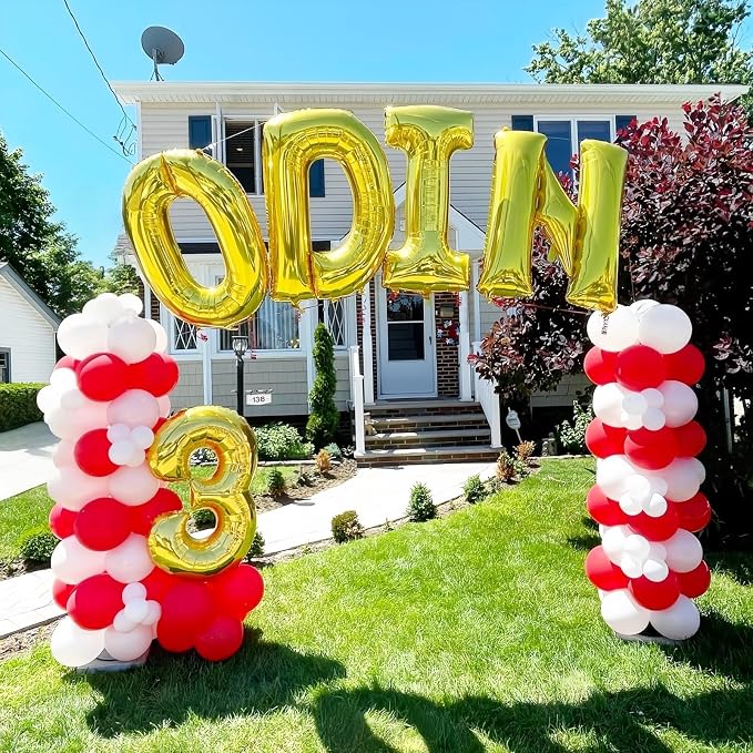 Custom Letters Balloon Gold, Large Helium Alphabet Name Balloon D Decor - Image 7