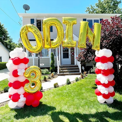 Custom Letters Balloon Gold, Large Helium Alphabet Name Balloon D Decor - Image 7