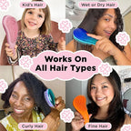 Spa Beauty and Hair Care Bundle with 7-Piece Self-Care Kit and DIY Detangling Brush – All-in-One Set for Relaxation and Tangle-Free Styling at Home