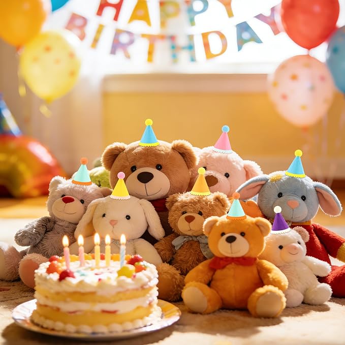 CANREVEL Mini Party Hats for Stuffed Animals Headwear, Birthday Hats - Image 6