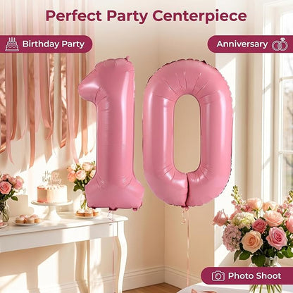 Number 10 Balloon Foil Mylar Balloons - Image 5