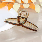 Big Hair Claw Clips Butterfly Barrettes Claw Clips for Women Acetate Claw Clips Metal Hair Clip for Girls Large Hair Accessories for Long Thick Hair (Brown Green)