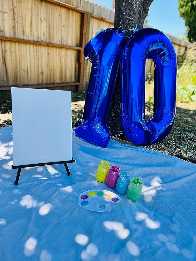 Large Number 0 Balloons Dark Blue Birthday Party Decorations - Image 2