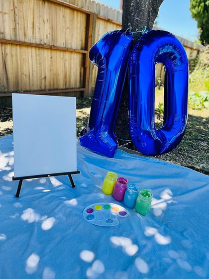 Large Number 0 Balloons Dark Blue Birthday Party Decorations - Image 2