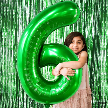 KatchOn Giant Dark Green Number 6 Balloon - Image 4