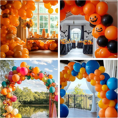 RUBFAC 135pcs Orange Balloons Different Sizes 18 12 10 5 Inches, Burnt Orange - Image 7