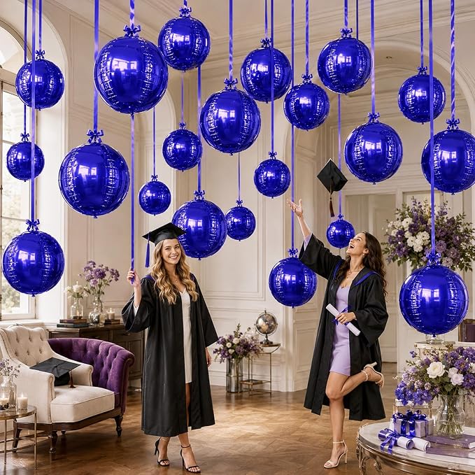 Purple Round Foil Balloons - Image 8