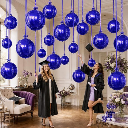 Purple Round Foil Balloons - Image 8
