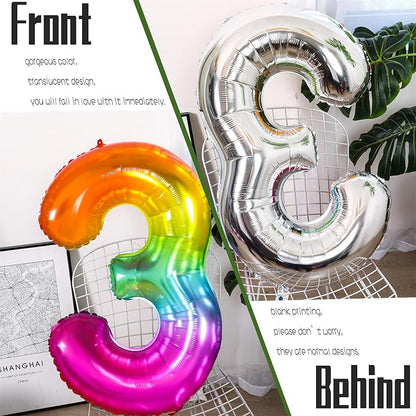 Number Balloon | Number 3 Balloon - Image 3