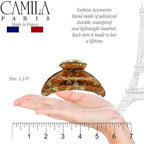 Camila Paris CP3423 French Hair Clip for Women Thick Hair for Long Curly Wavy Hair, Girls Hair Claw Clips Jaw, Durable Styling Big Claw Clip for Thick Hair, Strong Hold No Slip Grip, Made in France