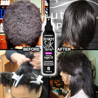 Straight Silk Spray with Moroccan Argan Oil Thermal Protector Spray | Hair Straightening & Detangler | Alcohol-Free | Heat Protectant up to 450°F | Flat-Iron | Blow-Dry | Unscented | MADE IN USA (6oz)