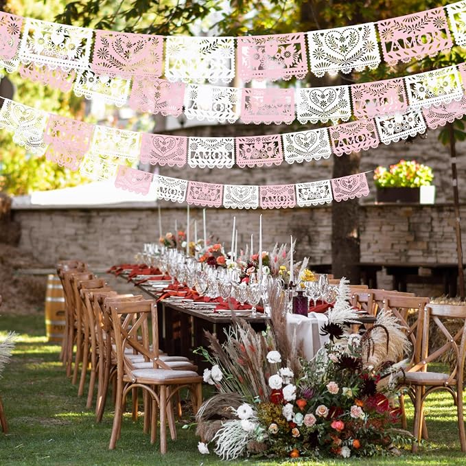 TaoBary 6 Pcs Papel Picado Mexican Wedding Cielito Lindo Party Decor 118 Feet - Image 6