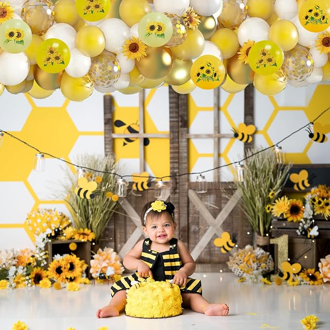 Sunflower Yellow Gold Balloons - Image 4