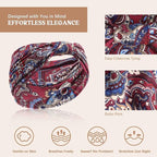 Wide Headbands for Women Knotted No Slip Head Bands Soft Turban Headband Hair Accessories Boho African Solid Color Head Wraps for Women Yoga Workout Pack of 6