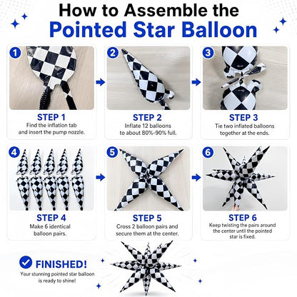 32"" Exploding Star Balloons 3-Pack - Image 6