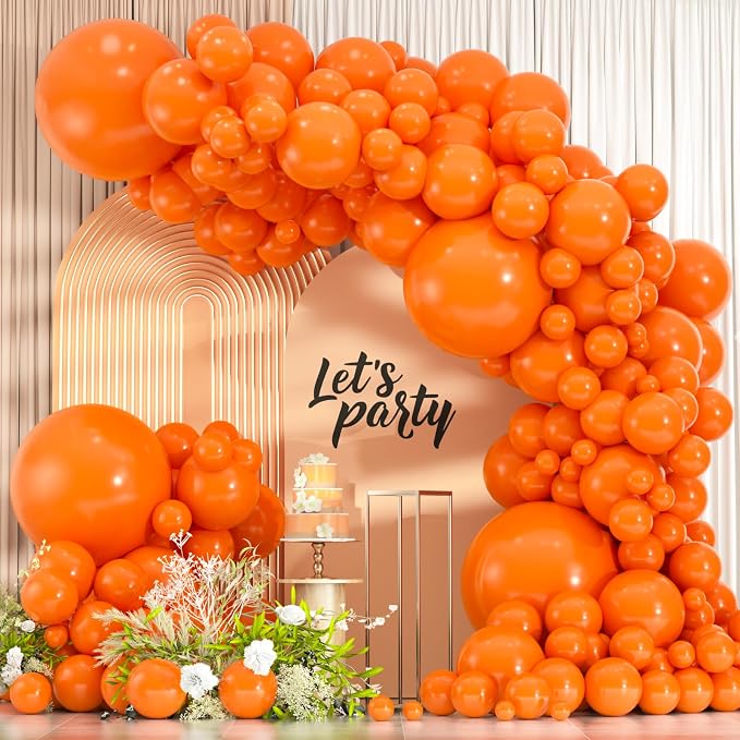 114pcs Orange Balloons Kit by ZizasAry