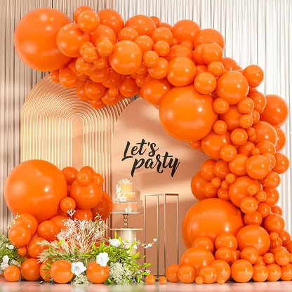 114pcs Orange Balloons Kit by ZizasAry