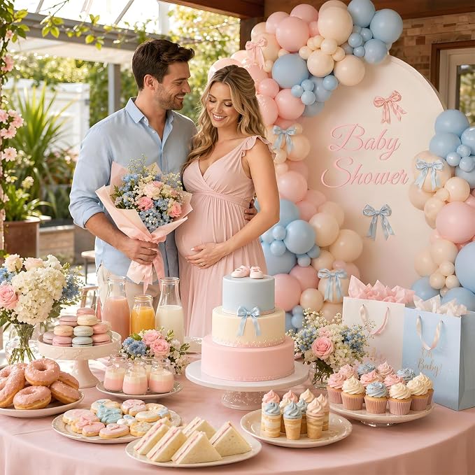 155pcs Gender Reveal Balloon Arch - Image 5