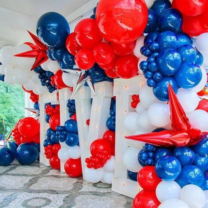 Red White Blue Balloons, Memorial Day Patriotic 250th Anniversary USA Blue Red - Image 6