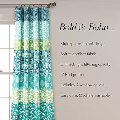 Lush Decor Bohemian Stripe Window Curtain Panels - Image 6