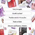 Hally Hair Color Cloud Hair Dye (Atomic Blonde) - Demi-Permanent Foam Hair Color for Women & Men - Mess-Free & Long-Lasting Hair Dye Kit, Hair Coloring Products Wash Out in 4-6 Weeks, Vegan
