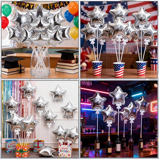 30 Pcs Mini Star Self Inflatable Balloons Bulk - Image 7