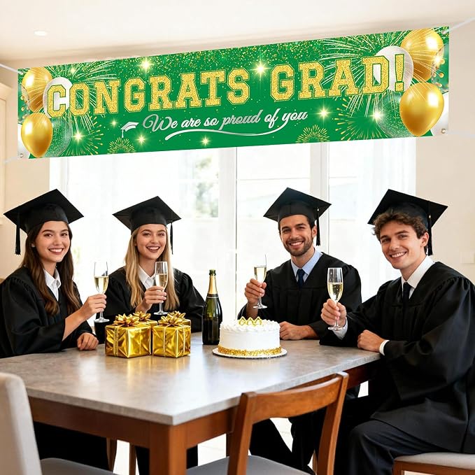 Class of 2026 Graduation Banner, Congrats Grad Yard Sign Outdoor Decoration - Image 4