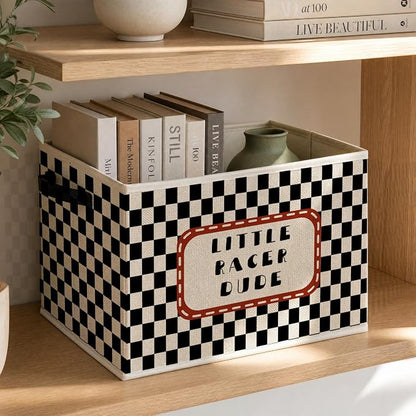 Race Car Boy Nursery Foldable Storage Bins Box - Image 3
