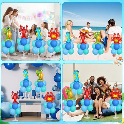 4 Sets Ocean Animal Theme Party Balloons Stand Kit - Image 7