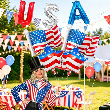 Patriotic USA&Star Flag Balloons 4th of July Independence Day Party Decor | USA - Image 4