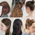24 PCS 2.36 In Metal Snap Hair Barrettes For Women Water Drop Shape Hair Clips For Thick Thin Fine Hair,Matte Black