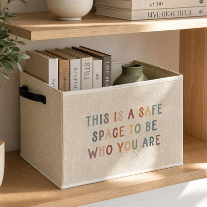 Boho Inspirational Mental Health Storage Basket - Image 3