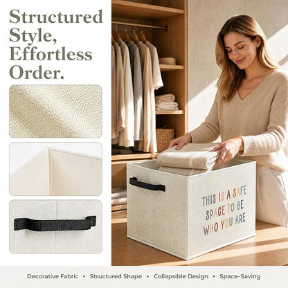 Boho Inspirational Mental Health Storage Basket - Image 2
