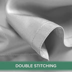 King Pillowcases by Pure Bamboo, Genuine 100% Organic Viscose Derived from Bamboo, Luxuriously Soft & Cooling, Double Stitching, Envelope Closure (2 King Pillowcases, Silver Pearl)