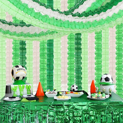 Green-White Party Decorations Streamers Garland - 157Ft Four-Leaf Clover - Image 6
