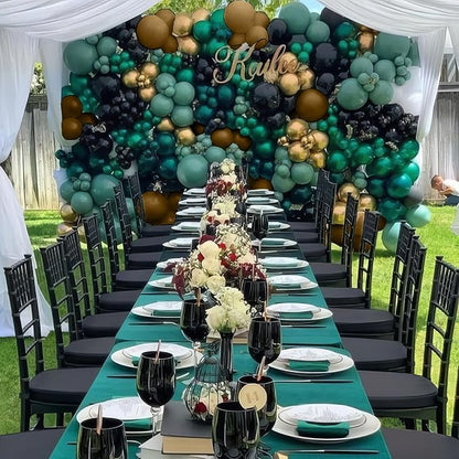 Green and Brown Balloons, Camo Balloons Camouflage Party Balloons Green Black - Image 6