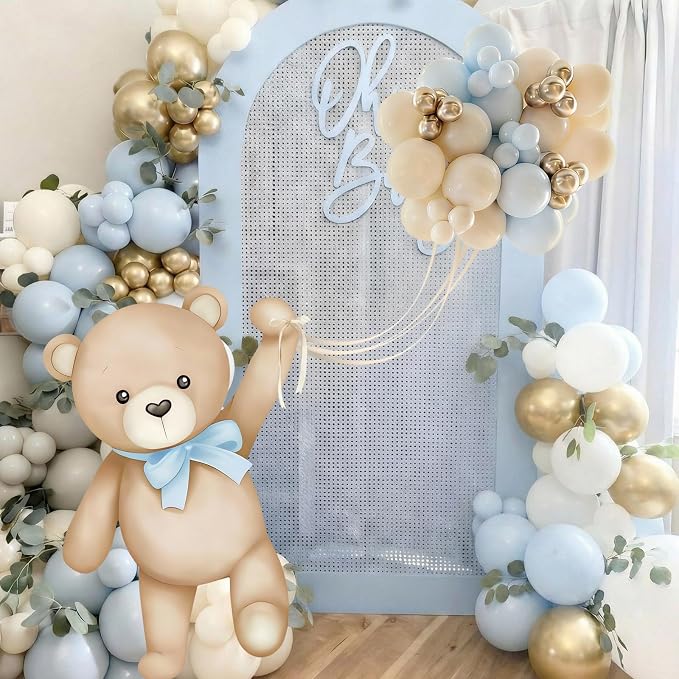 43 Pcs Bear Baby Shower Party Decorations 31 Bears Cardboard Cutout Stand - Image 5
