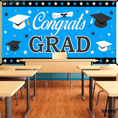 KatchOn Congrats Grad Banner 72x44 Inch | Graduation Banner, Congratulations - Image 6