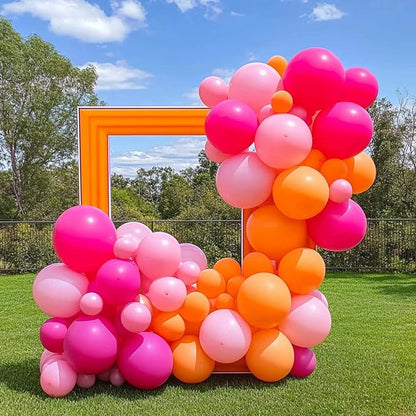 RUBFAC 135pcs Orange Balloons Different Sizes 18 12 10 5 Inches, Burnt Orange - Image 6