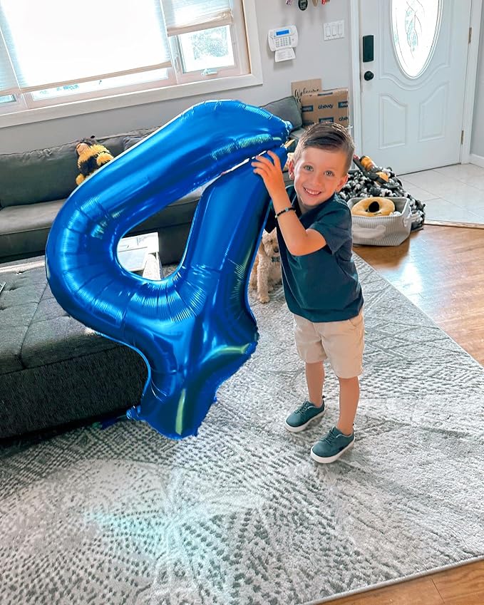 Navy Blue 4 Balloon - Image 2