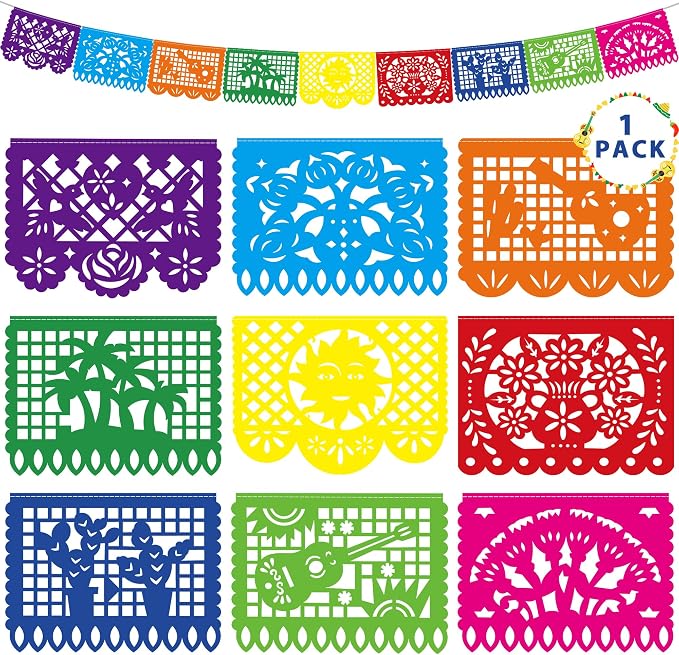 18 FT Cinco De Mayo Party Decorations, 1 Pack Fiesta Banner by Heartome