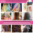 New Hair Chalk Comb Temporary Bright Hair Color Dye for Girls Kids, Washable Hair Chalk for Girls Age 4 5 6 7 8 9 10 New Year Birthday Cosplay DIY, Halloween, Christmas (Blue)