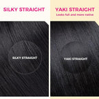 Lashey Seamless Clip in Hair Extensions Human Hair Light Yaki Straight 110g 7pcs Natural Black 18 Inch PU Clip Soft Invisi Edge
