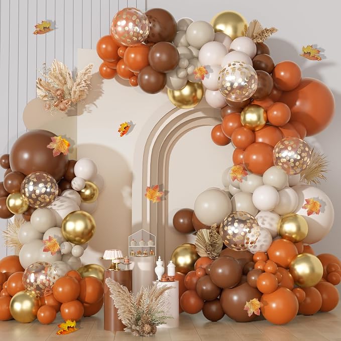 Ouddy Party Burnt Orange Balloon Arch Garland Kit 18 12 10 5Inch | Different by OuddyParty
