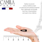 Camila Paris CP1309/2 French Hair Barrettes Clips, Snap Hair Slides Clic Clac for Women, Styling Girls Side Slide-in Metal Pin Hair Accessories for Women. Strong Hold, No Slip Grip, Made in France