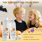 Gold Temporary Hair Color Spray for Kids, Silver Instant Colored Hair Dye Alternative for Boys Girls Teens Men Women, Quick Styling for Party Christmas Halloween, Disposable Washable, 150ml