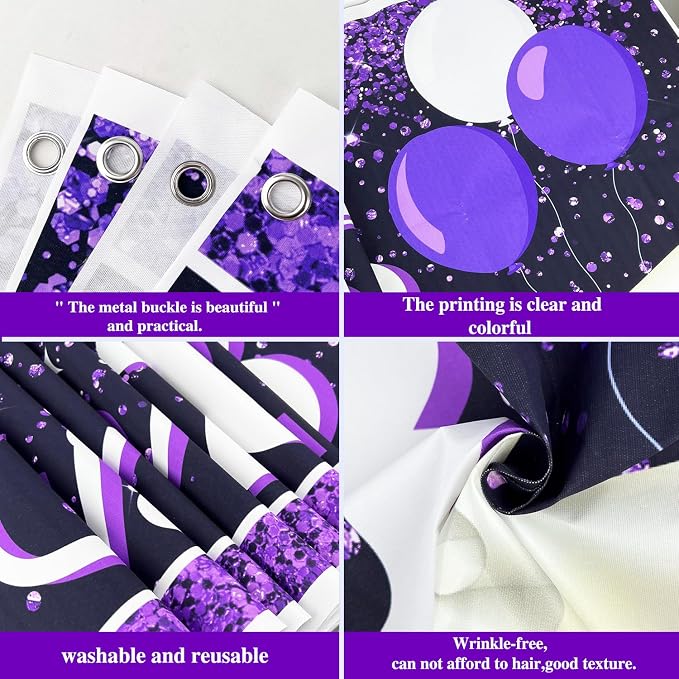 Graduation Decorations 2026 Yard Sign Large Class of 2026 Banner Purple | - Image 4