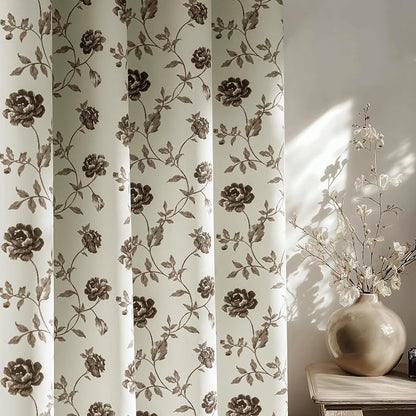 Beauoop Floral 100% Blackout Curtains by Beauoop